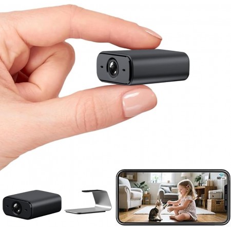 Orcow Spy Hidden Camera,2K HD Wireless WiFi Security Indoor Pet Camera, Security Camera with Night Vision, Motion Detection, Real-Time Video/Cloud&SD Storage for Home Surveillance, APP Control