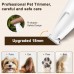 Orcow Upgraded Dog Paw Trimmer with LED Light, Rechargeable Pet Paw Trimmer,Waterproof Low Noise Pet Shaver for for Dogs & Cats Precision Trimming Around Paws, Eyes, Ears, Face, and Rump